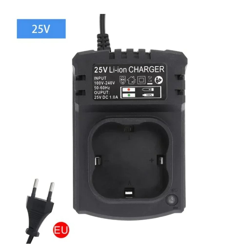25V DC US/EU Li-ion Rechargeable Charger Support 110-240V For Electrical Drill Portable Fast Li-ion Charging For Lithium