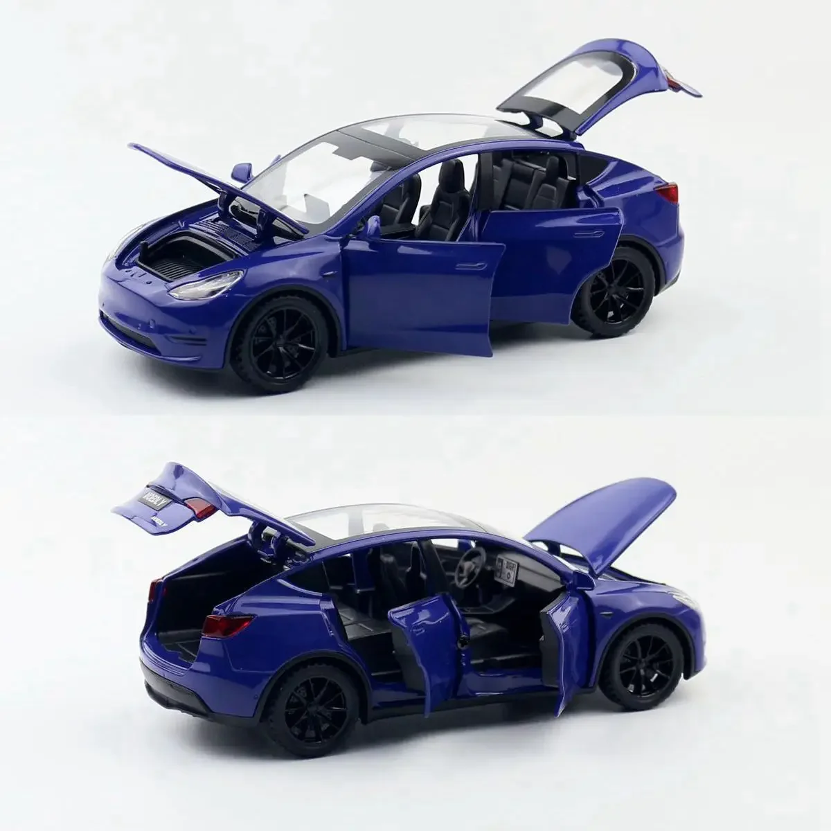 1: 32 Tesla Model Y New Energy Sedan Door Opening Sound and Light Return Alloy Model Toy Car Children's Gift 5