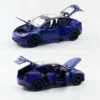 1: 32 Tesla Model Y New Energy Sedan Door Opening Sound and Light Return Alloy Model Toy Car Children's Gift 5