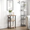 Small Narrow Sided Table with Charging Station, Set of 2 Tight Fitting Coffee Tables for Small Spaces 2