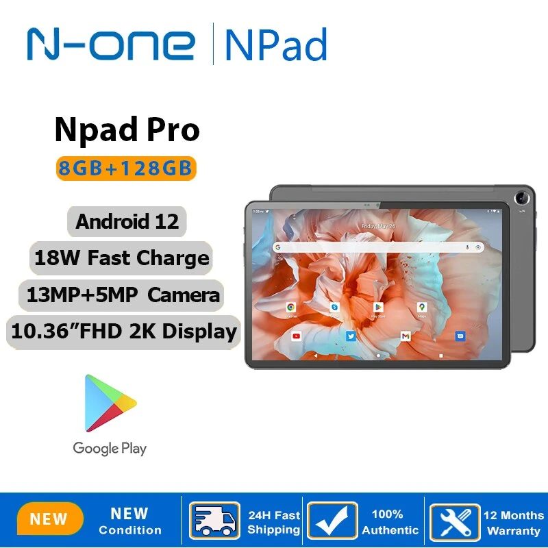 Npad Pro 10.3" 128GB Wi-Fi + Cellular Android Tablet