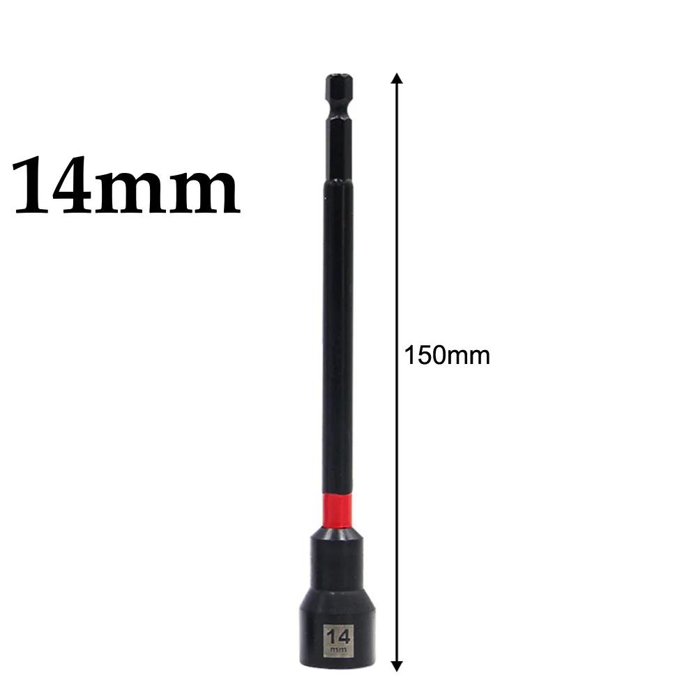 1/5PCS 6 Inch Magnetic Long Nut Driver For Impact Drill Hex Socket Adapter 8-14mm Extended Socket Wrench Power Tool – Detail 38