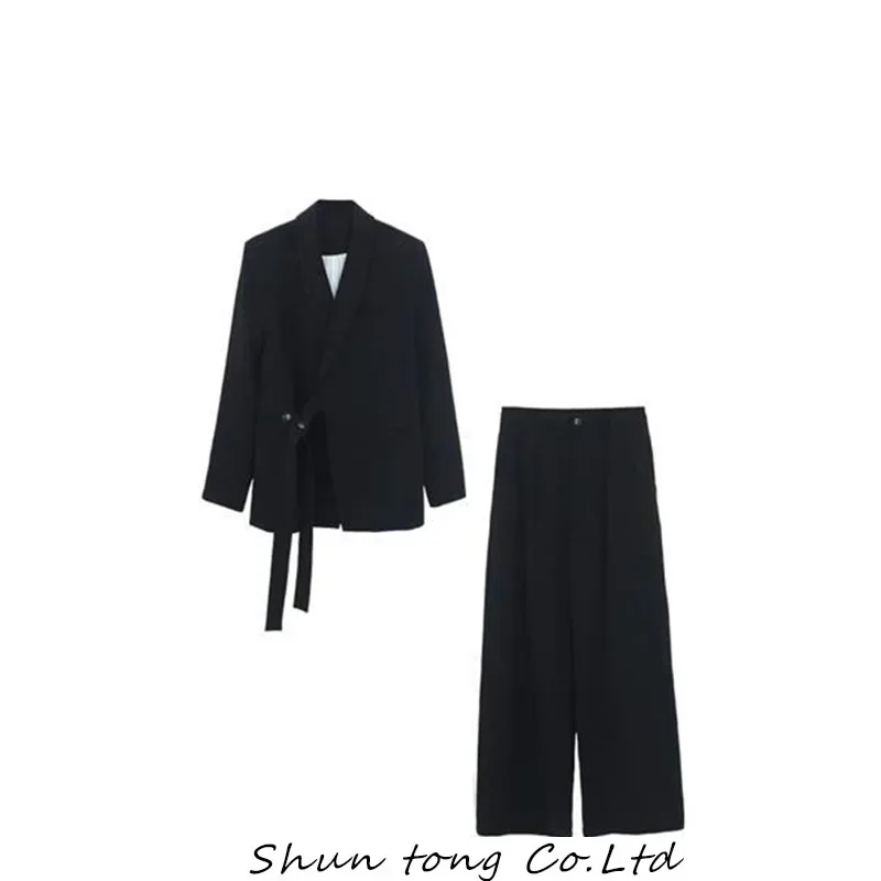 Saashi Women's Spring Long Sleeve Thin Open Stitch Basic Office Lady Blazer.