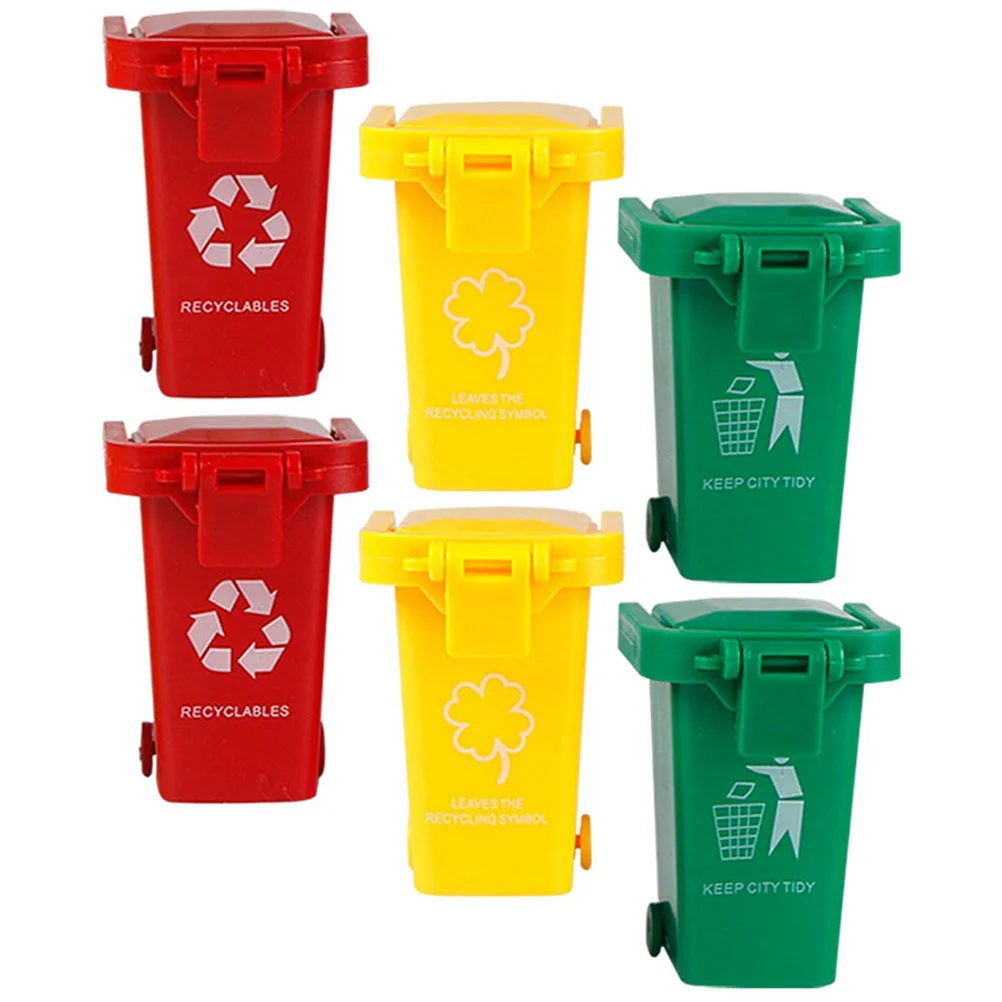 

6Pcs Garbage Classification Toys Trashcan Toy Garbage Sorting Toy Kids Educational Cognition Toy