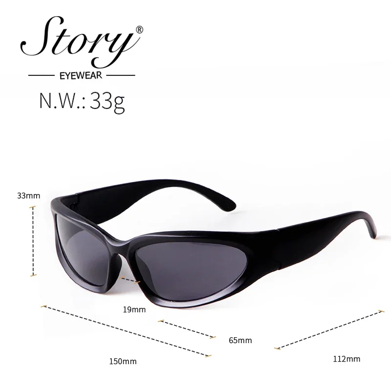 STORY Fashion Y2K Silver Frame Sport Sunglasses Women Men 90s Trendy Mirrored Hot Pink Cycling Mercury Lens Sun Glasses S20891G 4