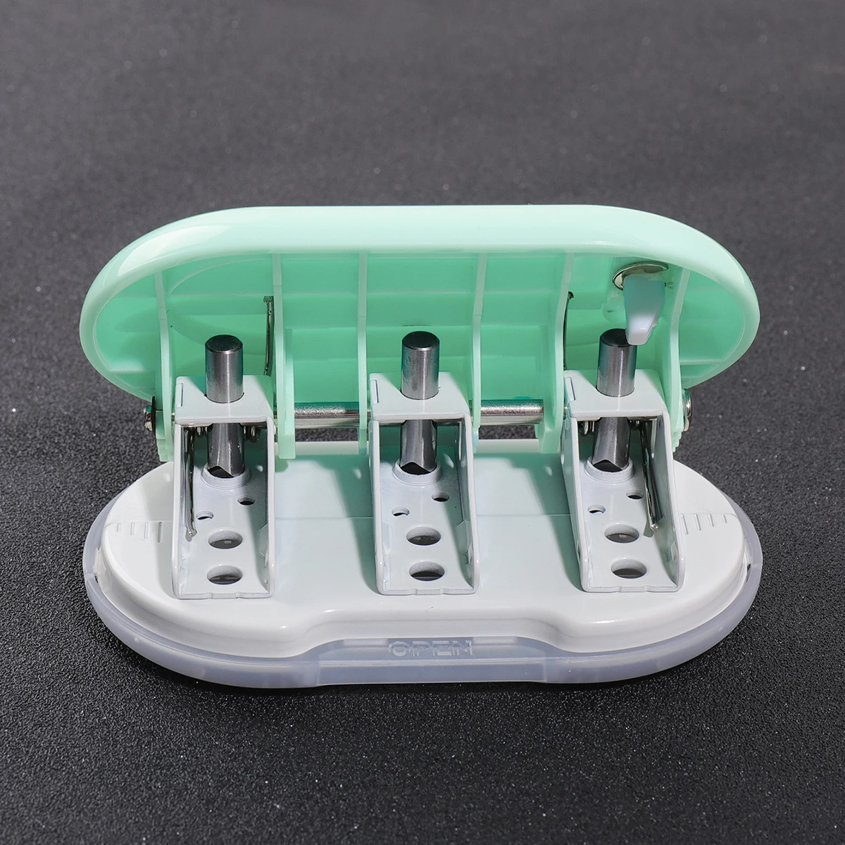 3-Hole Round Paper Punch, Portable Hole Puncher for Crafts Scrapbooking Supplies, DIY Card Making & Paper Crafting Tool - 4