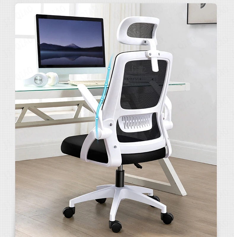 Description Picture 3 of itemOffice chair with wheels Chair gamer Staff backrest ergonomic chair Lifting rotating Chair with High Headrest office furniture