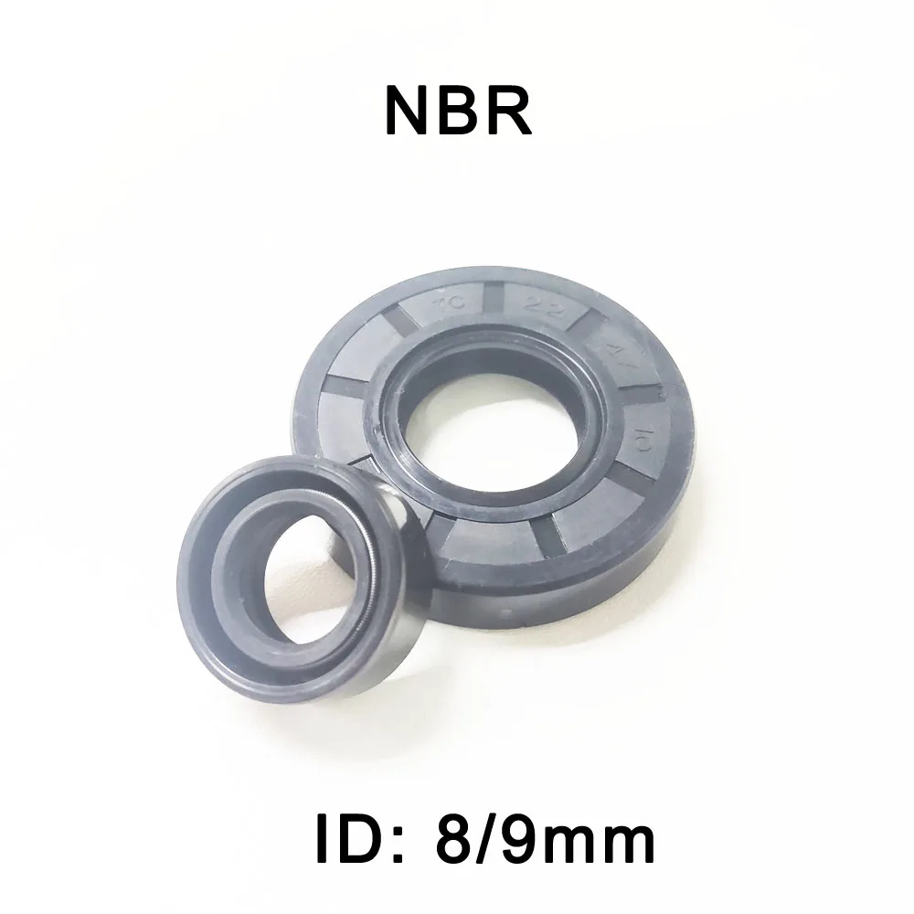 NBR Framework Oil Seal ID 8mm 9mm Rubber Shaft Oil Seal TG/TC8/9*15/16