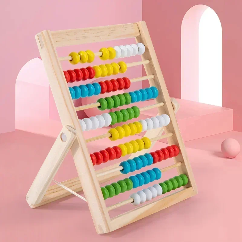 Classic Wooden Educational Counting Toy 100 Beads Preschool Math Learning Toys Montessori Number Arithmetic Abacus Toddler Gift educational toys math toys learning puzzle toys teaching aids toys