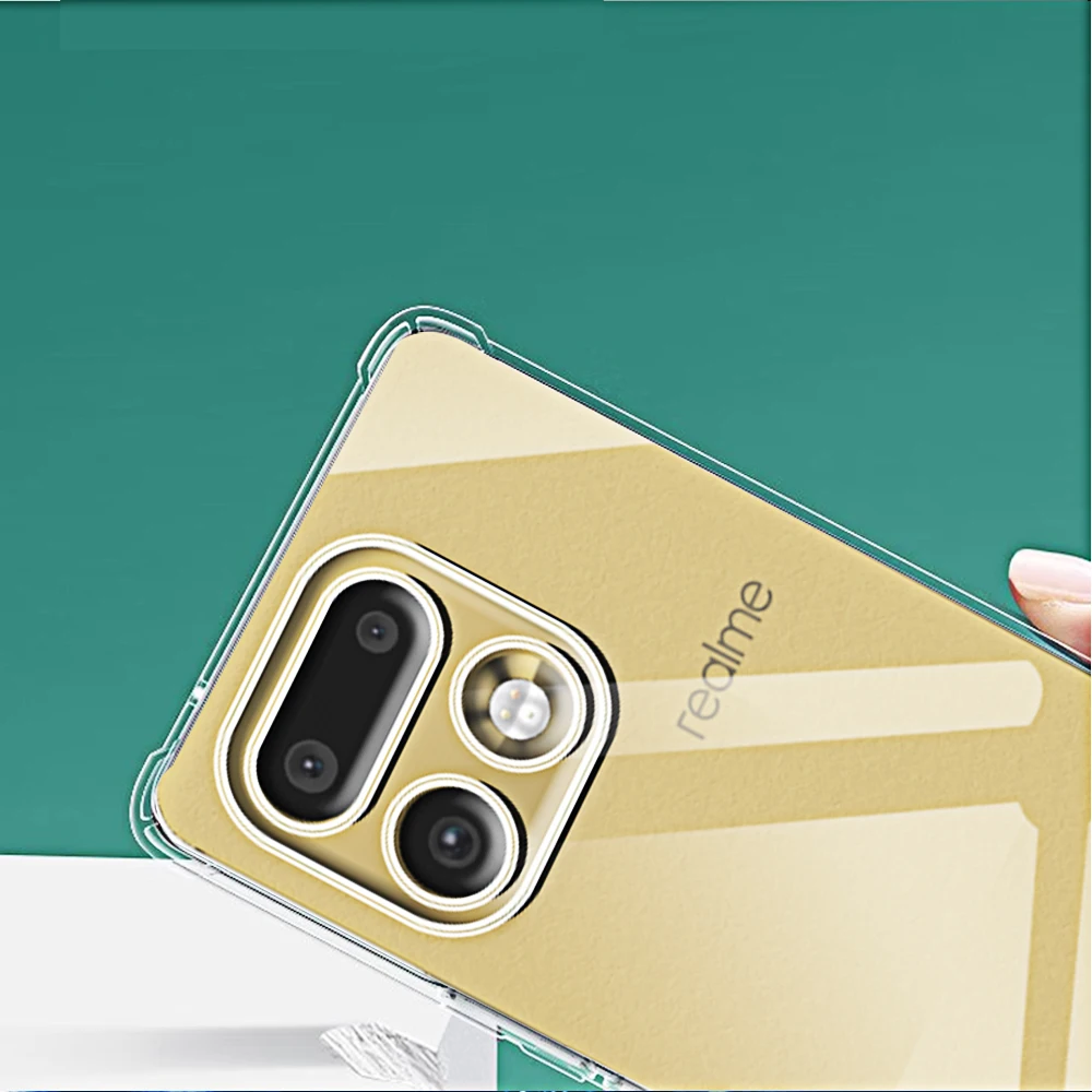 Clear TPU Soft Shell Transparent Phone Case with Clean Plain Back
