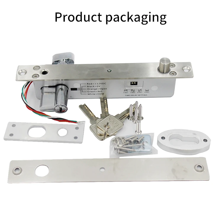 Electric Bolt Lock Fail Secure Electromagnetic Lock for Door Access Control Syst