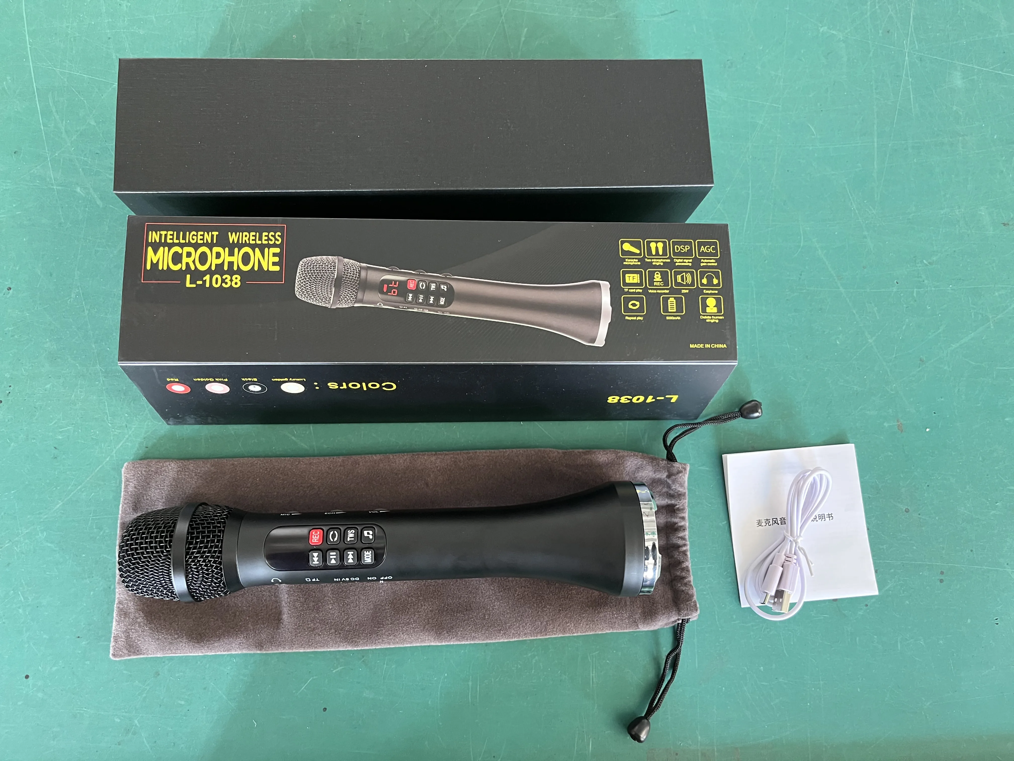 Eonko-Bluetoothマイク,L-1038,25W,Tf,レコーダー,電話用,バッテリー 