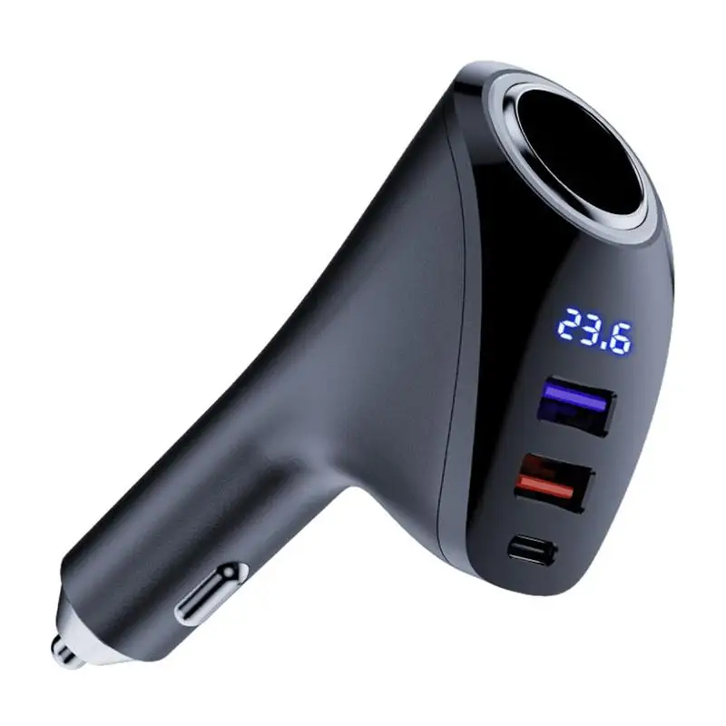

Car Lighter Charger Multifunctional Charger Adapter Digital Display High Power USB Car Heavy Duty Fast Charging Chargers Tools