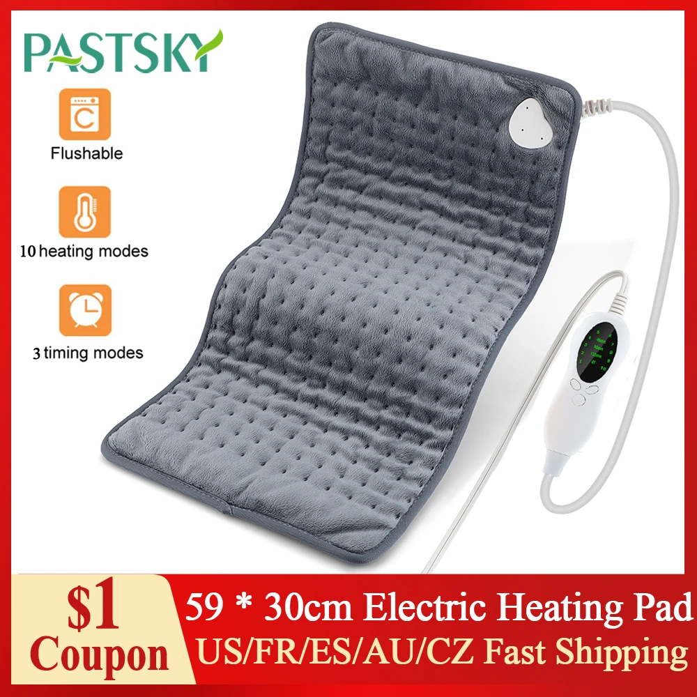 5930cmElectricHeatingPadMassagerTherapyforBodyAbdomenBack