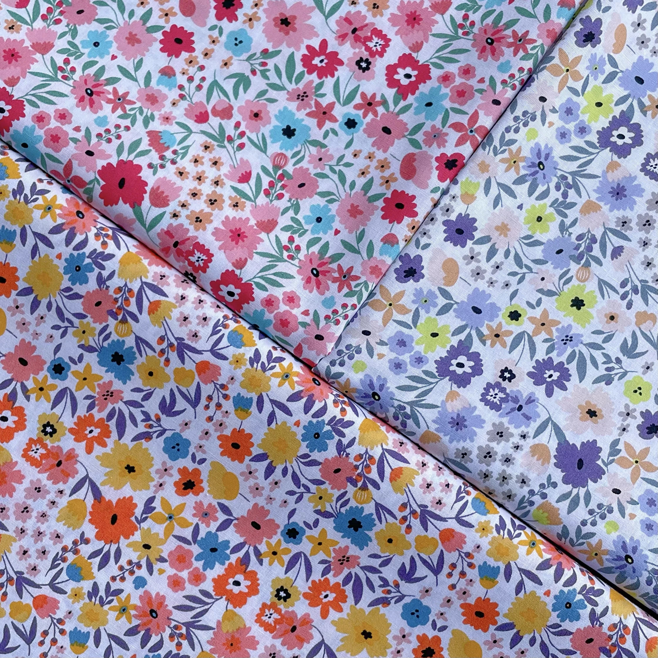 Cotton Fabric Chartwell Floral Cotton 40S Original Design Digital Printing For Sewing Cloth Dresses Skirt Kids Designer