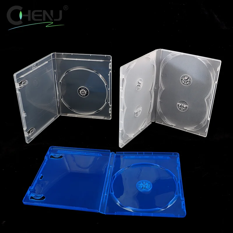 Plastic Single/Double/3/4 Piece Discs CD Game Case Cover Thickened CD DVD Disc Protective Storage Box Organizer