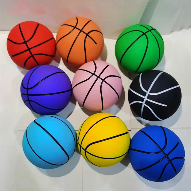 6cm Ultra-high Elastic Mini Rubber Small Basketball Decompression Hollow Elastic Ball Children's Toy MINI Basketball Gift 4