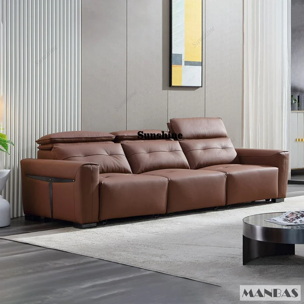 Leather Electric Sofa Bed 2