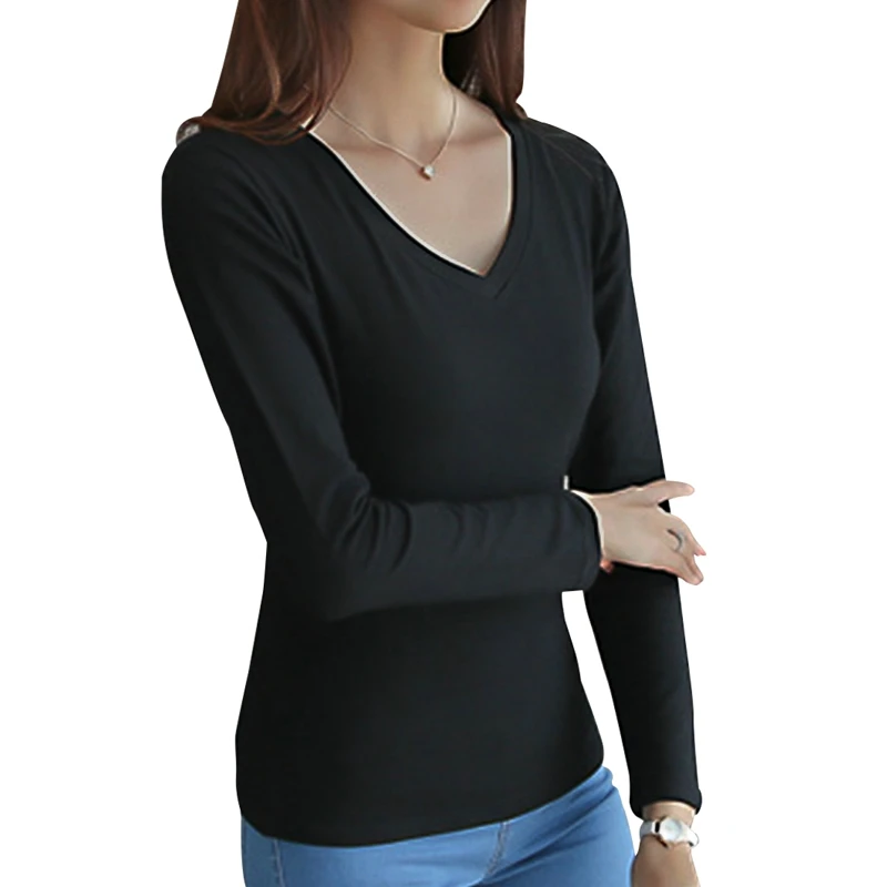 V neck Black