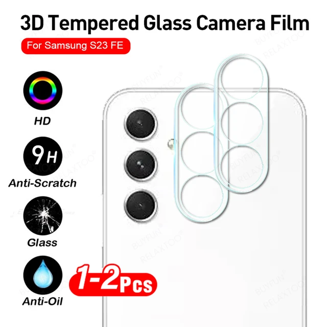 Juste de protection transparente pour appareil photo 3D, étui en verre pour  objectif arrière, Samsung Galaxy S23 FE, Samsung S23 Ultra, Samsung S 23  Plus, Samsung S23FE 5G, 1-2 pièces - AliExpress