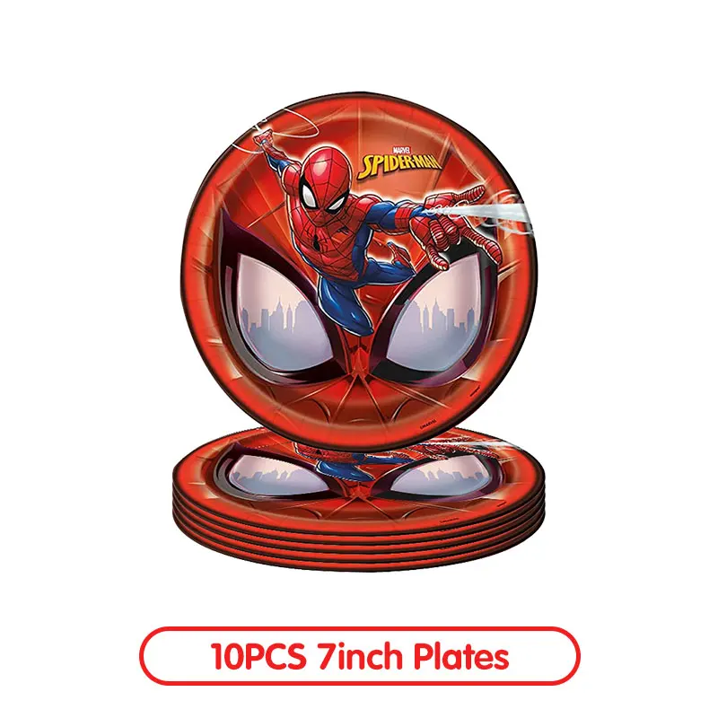 thumbnail image 1 of Decoración de cumpleaños de Spiderman Globos para niños Vajilla de Spiderman rojo Mantel Fondo Vasos de papel Platos Suministros para fiesta de bebé, 1 of 5