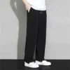 Ice Silk Men's Summer Thin Loose Casual Large Size 9/4 Strap Quick Drying Versatile Sports Haren Pants 5