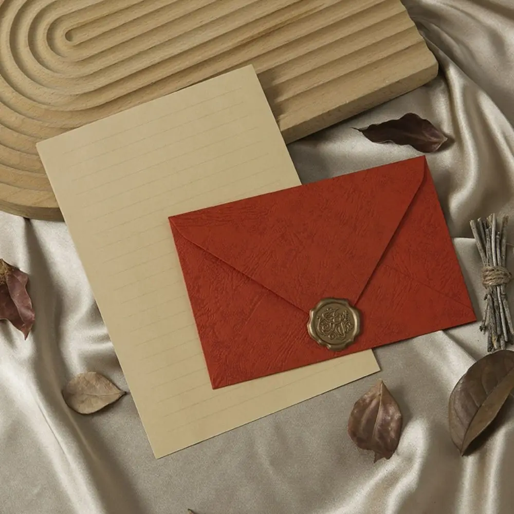 Pink Red Orange Envelopes For Letter Pads Vintage Letter Paper Wedding Party Invitations Cards Cover Decoration Gift 1 Set