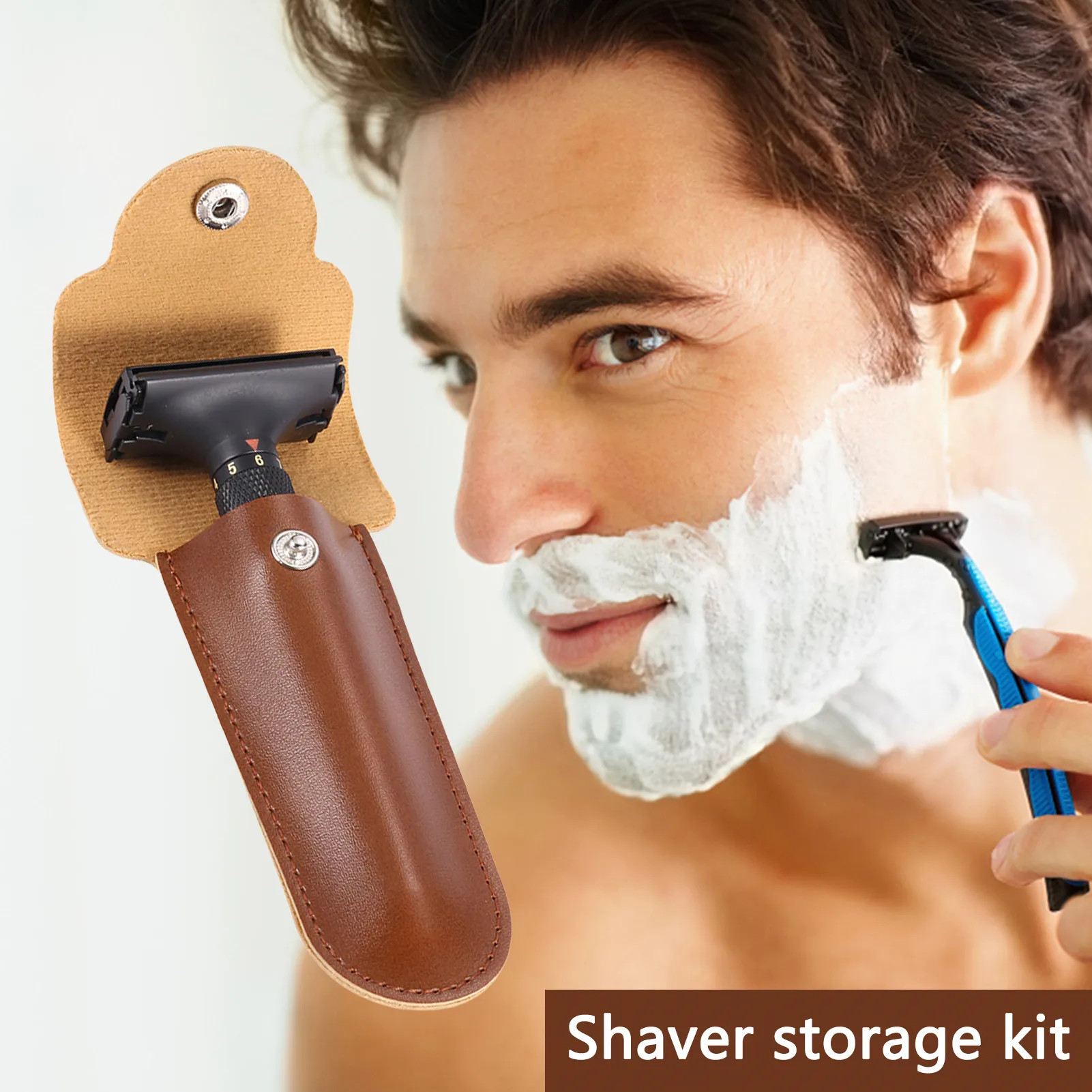 Safety Razor Case Men Travel Razor Storage Pouch Shaving Accessories