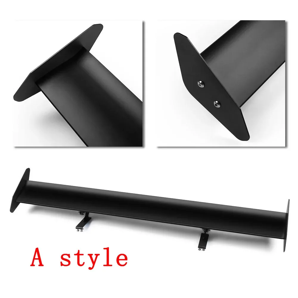 Car Racing Hatchback Spoiler GT-Style Rear Trunk Wing Tail No Perforation Required  Adjustable Aluminum