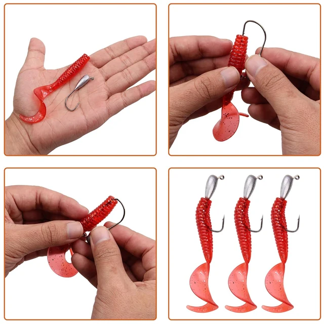 4/6/12Pcs Jig Heads Fishing Hooks Tube bait jighead Worm lure Fishhooks for Bass Crappie Salmon Fishing jig 1/8oz 1/4oz 3/8oz 5