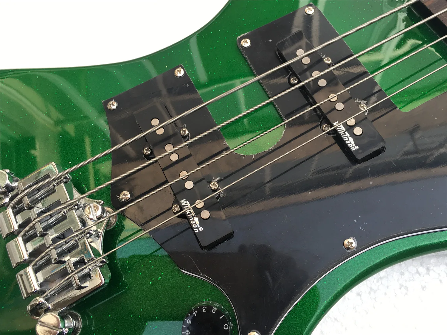 4弦ベースギター、スパークリンググリーン仕上げ。 - AliExpress