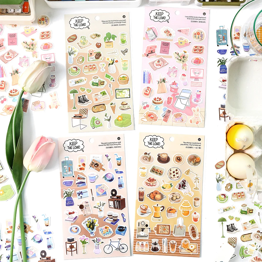 

16packs/LOT Life gaps series retro creative decoration DIY Adhesive sticker