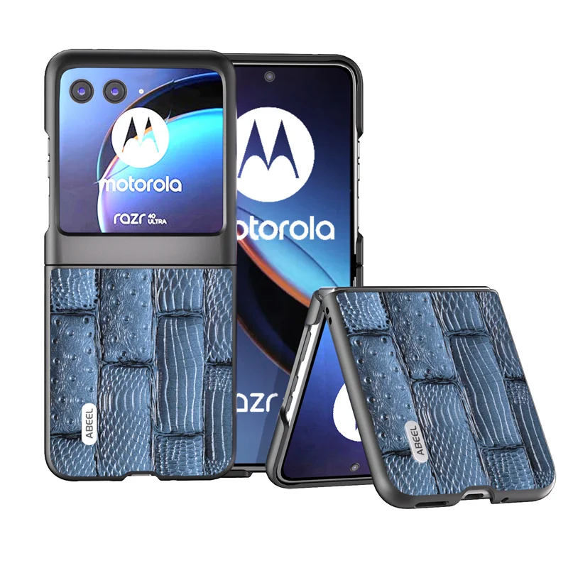 Custodia Per Telefono Originale Per Motorola Razr 40 Ultra Case Retro Business Dermal Cover Posteriore Per Motorola Moto Razr 40 Ultra Cover