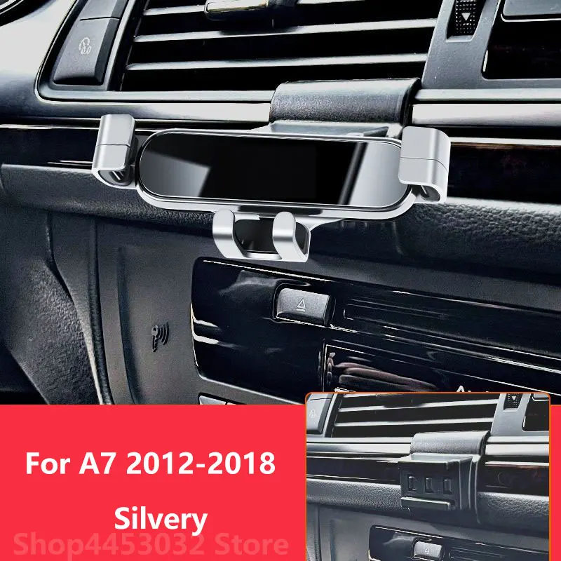 

Автомобильный держатель для Audi A7 2022 C7 4GH 4GJ 2020 2019, специальный кронштейн с поворотом на 360 градусов, зажимные аксессуары для вентиляционного отверстия