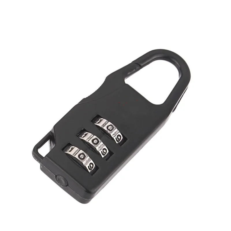 Portable Alloy Mini Lock Padlock Outdoor Travel Luggage Zipper Backpack Handbag Safe Anti-theft Combination Code Number Lock