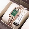 POEDAGAR High Quality Diamond Watch Top Brand Luxury Fashion Business Rectangle Waterproof Quartz Ladies Watches Stainless Steel 1
