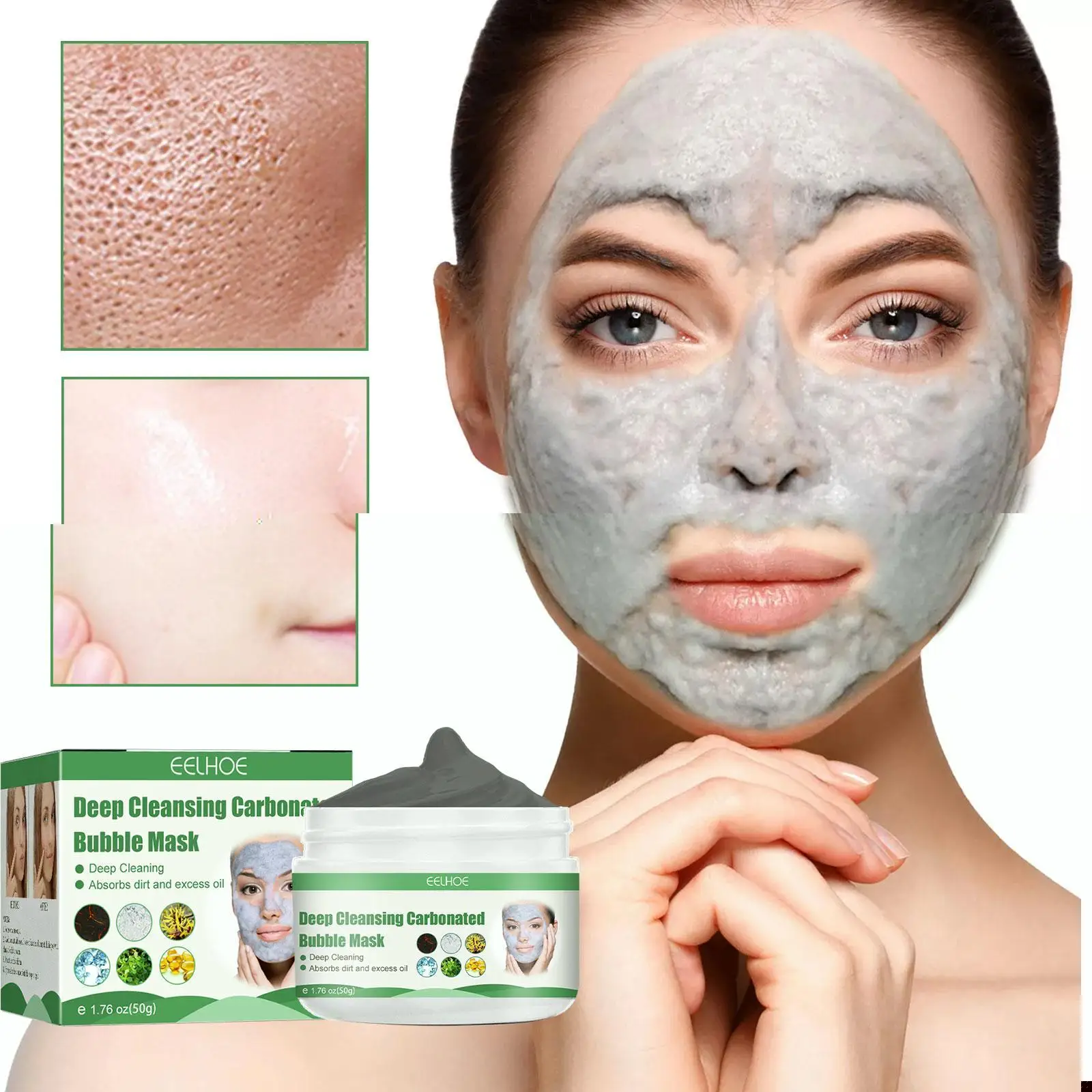 50g Magic Cleansing Bubble Mask Acne Treatment Remove Blackheads Anti