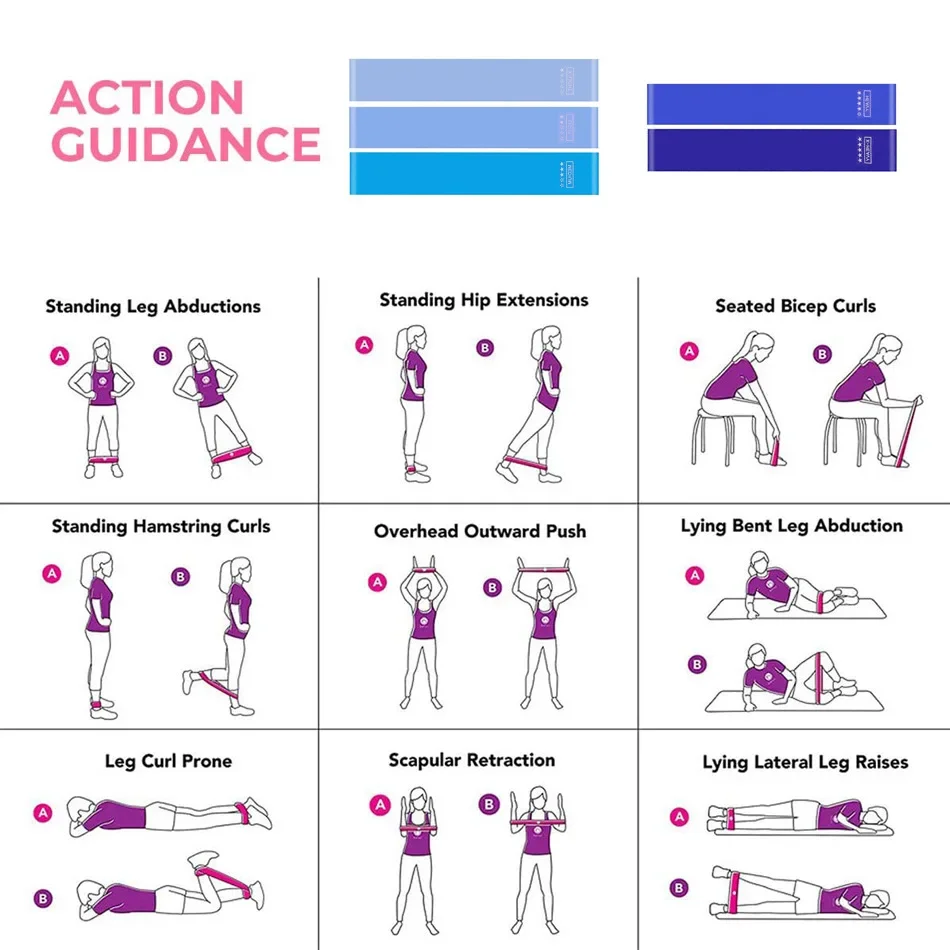 Enhanced Fitness Resistance Bands for Yoga, Pilates, and Strength Training