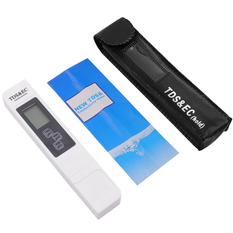 Digital Water Quality Tester TDS EC Meter Range 0-9990 Multifunctional Water Purity Temperature Meter TEMP PPM Tester 2