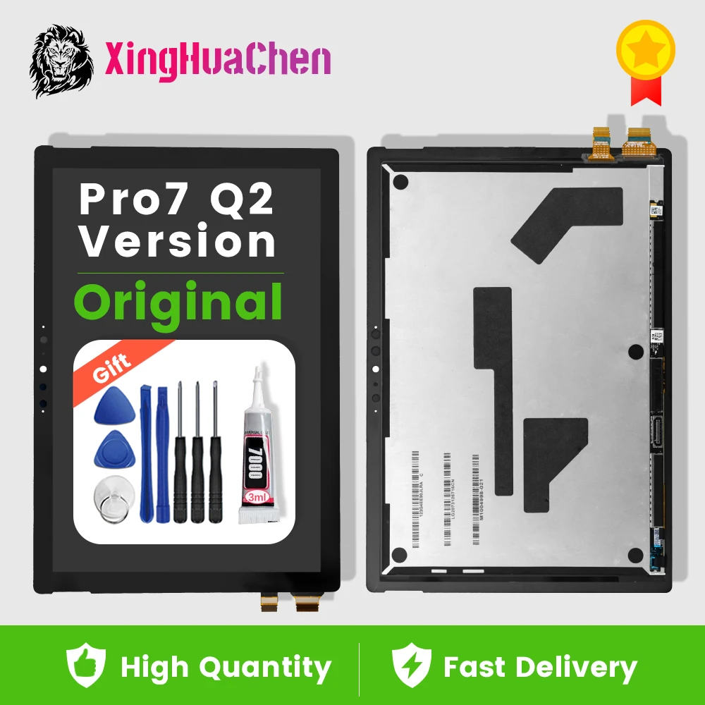 

12.3"Original For Microsoft Surface Pro 7 LCD Display Touch Screen Digitizer Assembly For Surface Pro7 1866 LCD Replacement