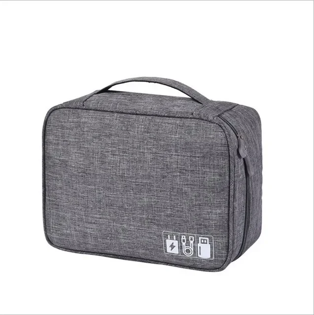 Travel Cable Storage Multi-Function Digital Gadget Organizer – Double Layer Pouch for Electronics and Accessories