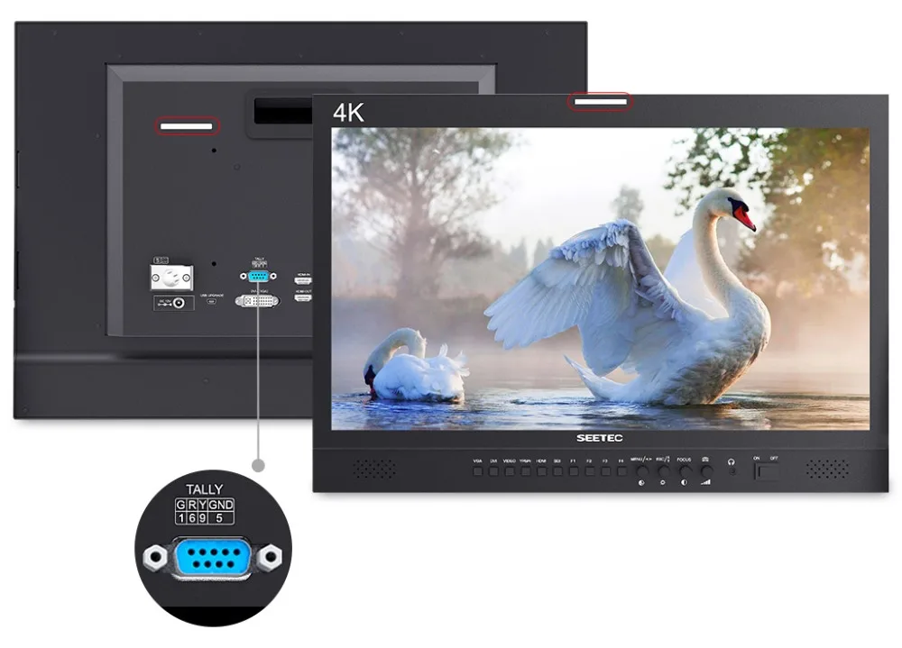 4K215-9HSD-192-CO 21.5 Inch IPS FHD 1920x1080 Carry-on Broadcast Monitor with 3G