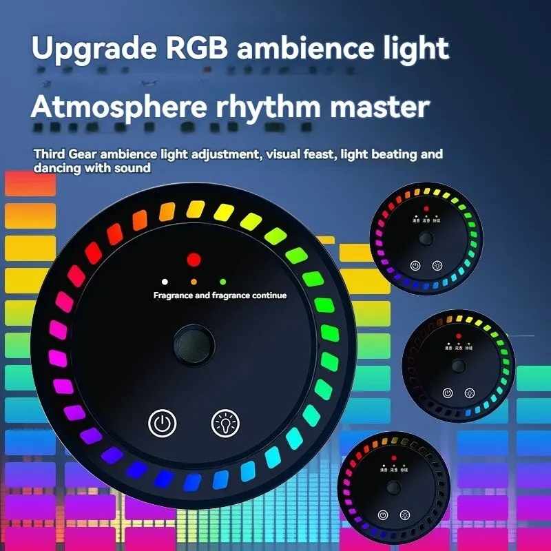 Car Perfume Aroma Diffuser Automatic Spray Deodorization Aroma Diffuser Colorful Atmosphere Light Car
