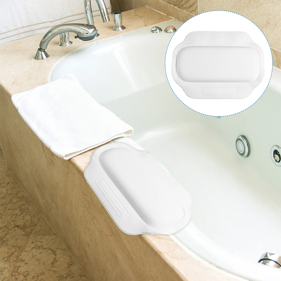 Schiuma di PVC antiscivolo ventosa cuscino da bagno vasca supporto per la testa vasca da bagno poggiatesta schienale doccia cuscino spa cuscino per vasca da bagno casa  15