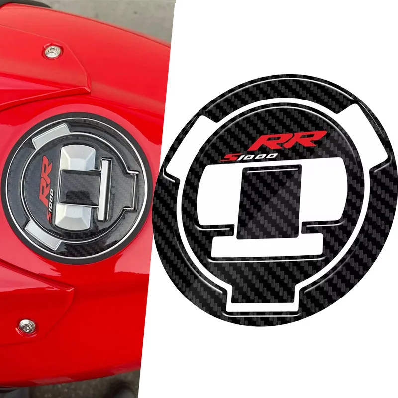 Motorcycle Gas Fuel Tank Cap Cover Pad Protector Decals Sticker 5D For S1000RR 2009-