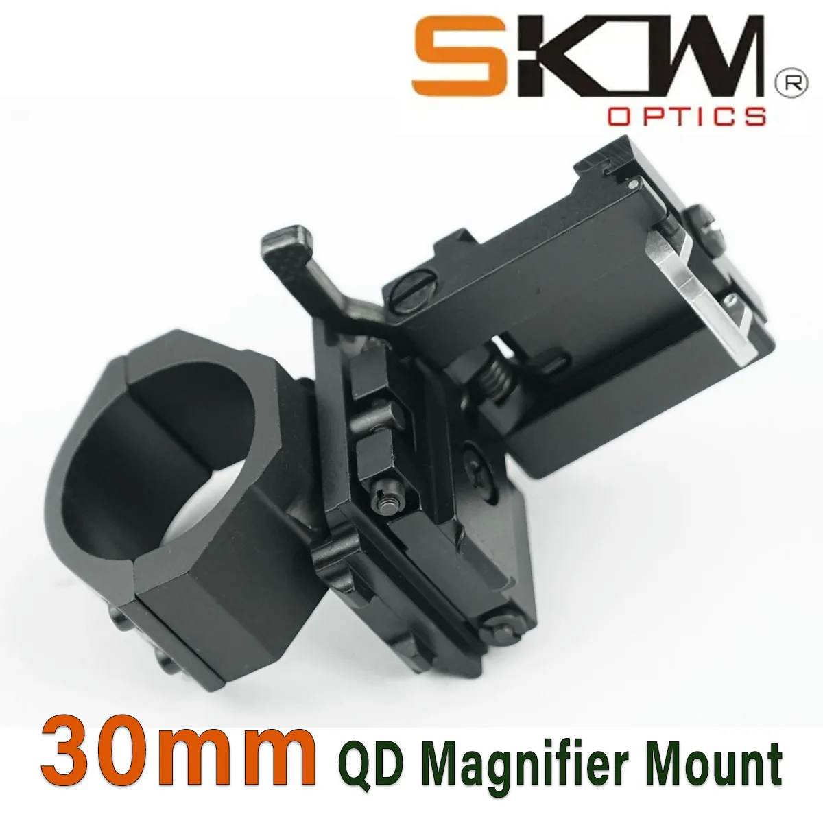 SKWoptics-Magnifying Monocular Flipping Mount, Holographic Red Dot Dot, 30mm,