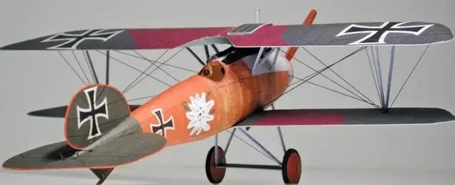 1:33 U.K. Albatross D.V fighter Animal Sculpture fighter Papercraft bedroom Living Room handmade DIY Geometric origami model