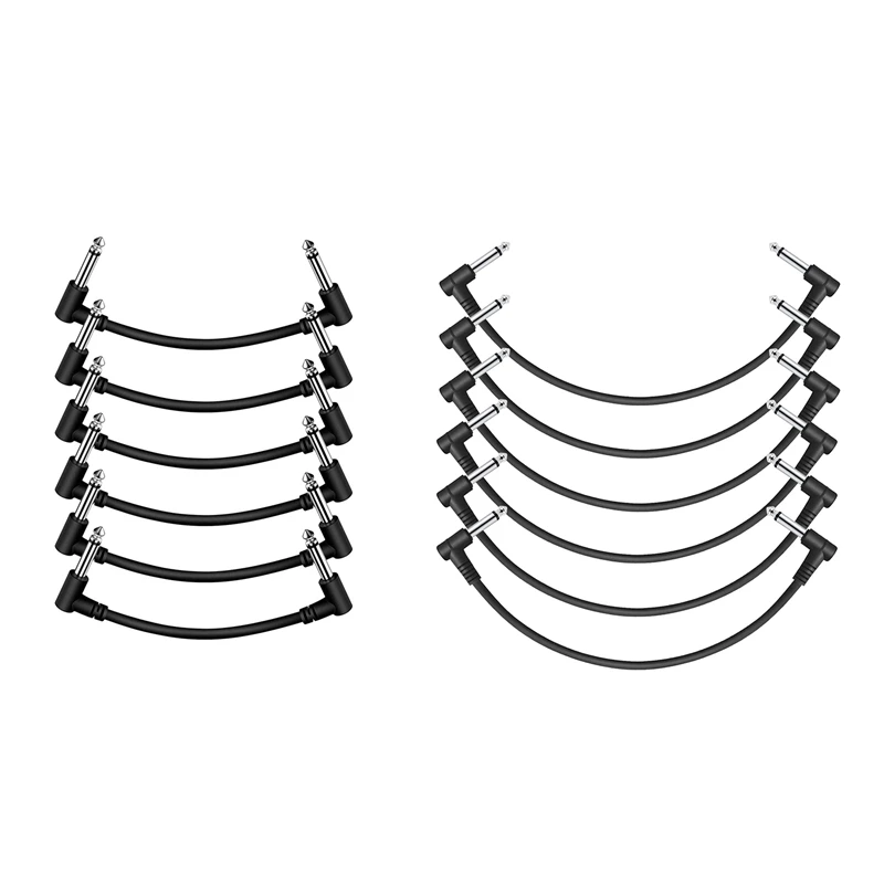 

Гитарный соединительный кабель с эффектом памяти, черный, 6 шт. в упаковке, легкая установка, простота использования