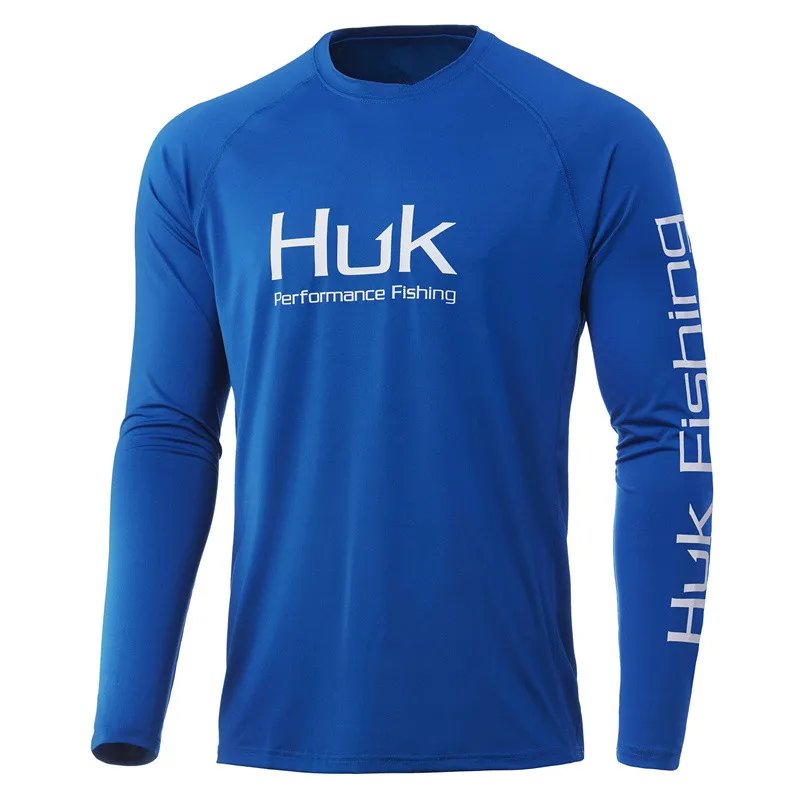 HUK Fishing Apparel Sun Protection Men Fishing Clothing Long Sleeve