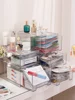 Acrylic Cosmetic Box Transparent Makeup Jewelry Drawer Home Storage Boxes Multi-functional Mask Storage Cosmetic Organizer 1